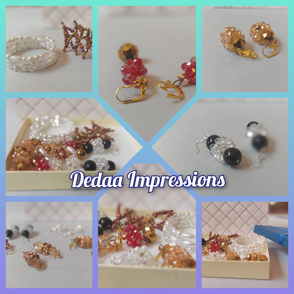 beaded earrings and bracelets